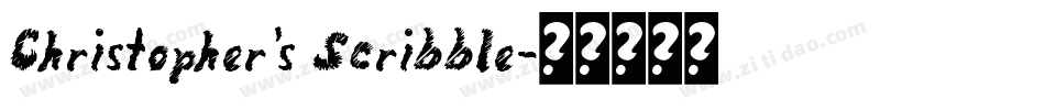 Christopher's Scribble字体转换